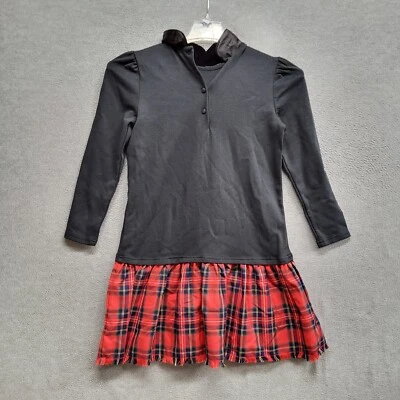 Vestido Polo Ralph Lauren Mujer Grande Negro A Cuadros Ponte Jersey Manga Larga Nuevo con Etiquetas Foto 1 de 4