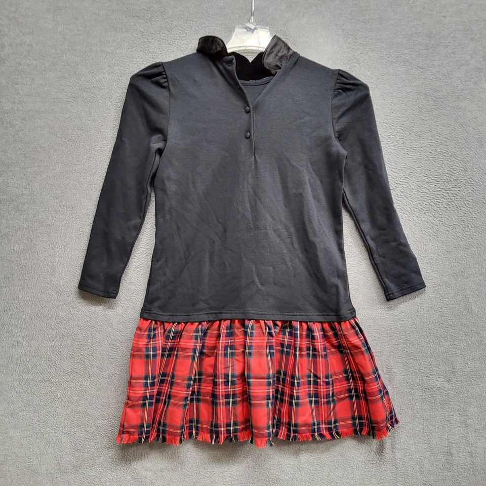 Vestido Polo Ralph Lauren Mujer Grande Negro A Cuadros Ponte Jersey Manga Larga Nuevo con Etiquetas Foto 1 de 4