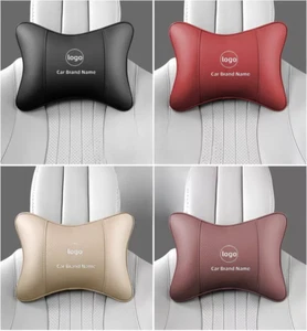 Universal Car Neck Pillow Breathe Cushion Headrest Pillow Leather For Ford - Bild 1 von 16