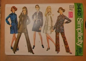 Vintage 1969 Simplicity Pattern 8440 Misses' Dress or Tunika Size 12 Bust 34  - Bild 1 von 1