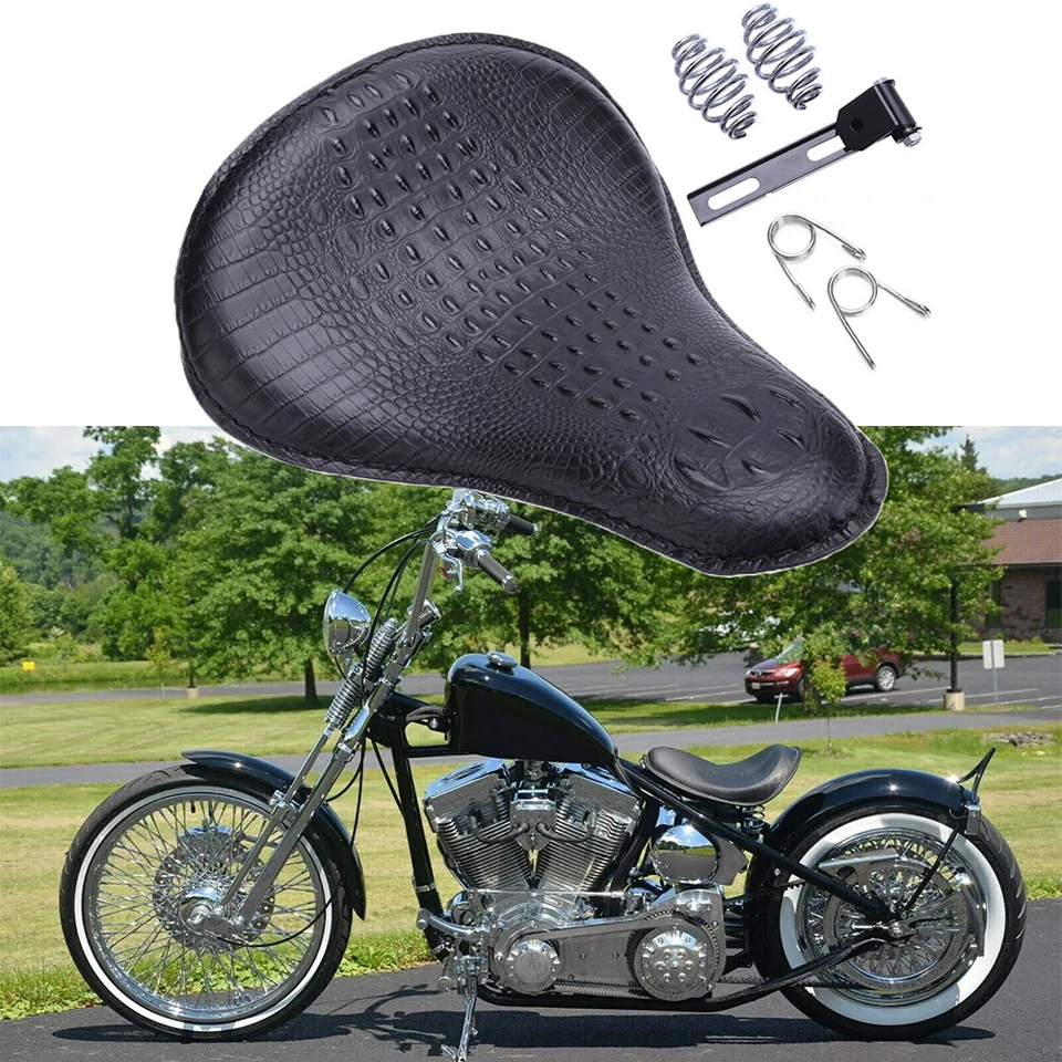 For Harley Springer Softail Bobber Chopper Motorcycle Solo Seat Spring Saddle JQ - Изображение 1 из 4