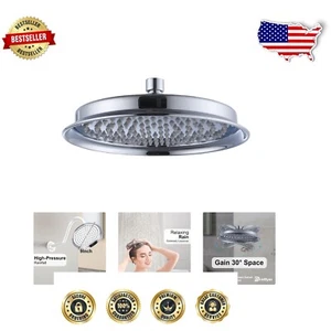 9" Stainless Steel Rainfall Shower Head - High-Pressure & Tool-Free Install - Picture 1 of 10