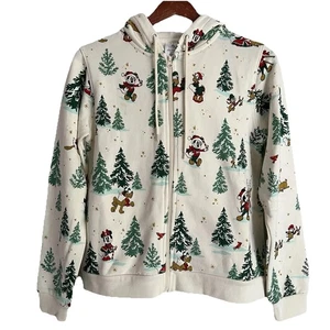 Sudadera con capucha y cremallera de vacaciones Mickey Mouse & Friends de los parques de Disney para mujer talla L - Imagen 1 de 8
