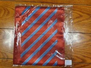Premier PR734 Damen Business Schal rot/himmel - gestreift Satin 118 x 25,5 cm - Bild 1 von 4