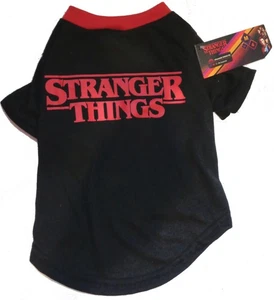 STRANGER THINGS Black & Red Dog T-Shirt (M) (NEW) - Picture 1 of 6