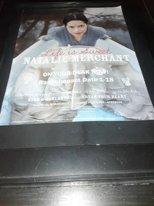Natalie Merchant Life Is Sweet Raro Original Radio Promo Póster ¡Anuncio Enmarcado! #2 - Imagen 1 de 1