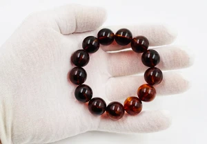 Pulsera de perlas de ámbar natural pulsera de ámbar báltico joyería de ámbar... - Imagen 1 de 11