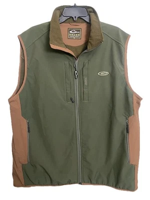 Drake Waterfowl Layering Vest Mens 2XL Green Softshell Windproof Hunting - Image 1 of 4