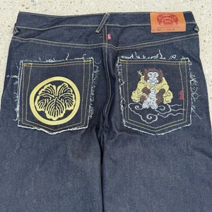 Jeans Red Monkey Company Uomo 36x34 RMC Blu Scuro Denim Martin Ksohoh Hip Hop - Foto 1 di 13