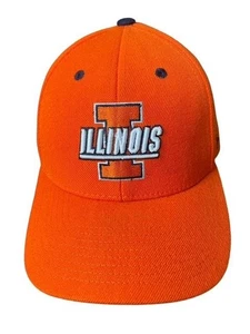 Gorra Illinois Fighting Illini Zephyr espalda a presión para hombre naranja azul ajustable - Imagen 1 de 6