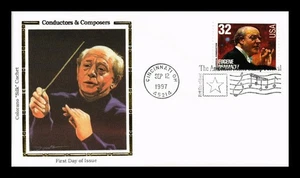 US COVER EUGENE ORMANDY CLASSICAL CONDUCTOR MUSIC FDC COLORANO SILK CACHET - Picture 1 of 2