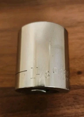 Craftsman USA 1-1/8" Socket 12 Point 1/2" Drive Inverted G2 47516 - Image 1 of 4