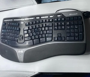 Microsoft Natural Ergonomic Keyboard 4000 v1.0 Model KU-0462 Wired USB Tested - Afbeelding 1 van 12