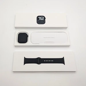 Apple Watch Series 10 46mm A2999 Jet Black Aluminum w/ Black Band | GPS ONLY - Picture 1 of 7