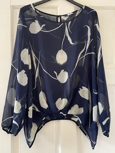 Next Floral Floaty Top. Size 12 - Picture 1 of 7