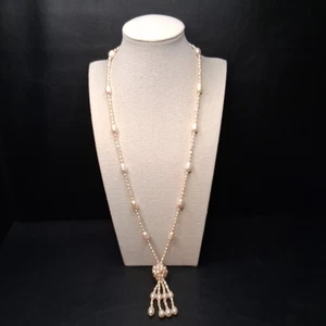 Fashion Jewelry FRESHWATER Pearl Necklace Whit Tassel. 16.541 - Picture 1 of 5