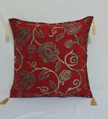 Traditional Ottoman Boho Mosaic Cushion Pillowcase Set of Two 17" X 17" Inches - Image 1 of 4