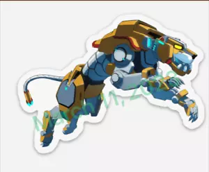 Voltron~Magnet "Animated Full Figure" Refrigerator Yellow Lion - Picture 1 of 1
