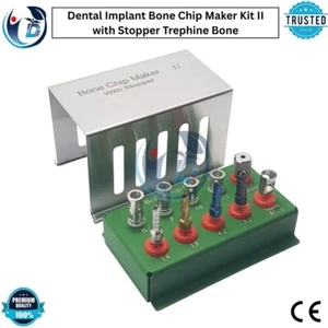 Zahnimplantat Knochen Chip Maker Kit mit Stopper Knochensammler Kit 10 Teile - Bild 1 von 6