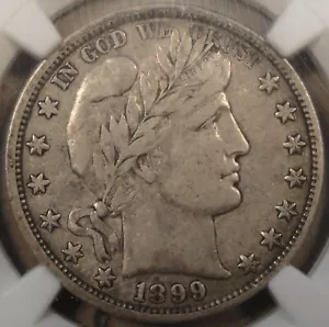 1899-O Barber Half Dollar 50c NGC Certified VF30 - Picture 1 of 4