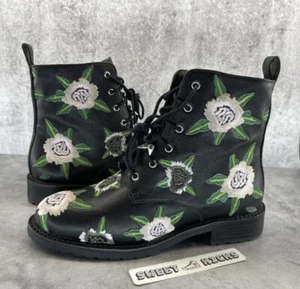 REBECCA MINKOFF Women's Floral Lamba Embroidery Gerry Boots Size 6.5M - Picture 1 of 8