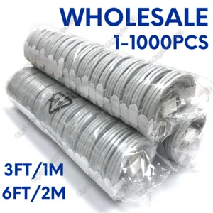 3/6Ft USB Charging Cord Lot For iPhone SE 7 8 Plus XS XR 11 12 13 Charger Cable - Picture 1 of 13