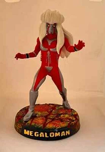 FAN ART ACTION FIGURES Megaloman 15 cm COSTUM Resina anni 80 telefilm - Picture 1 of 7