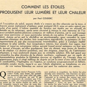Comment les étoiles produisent  lumière et chaleur - Article de presse 1943 - Picture 1 of 4