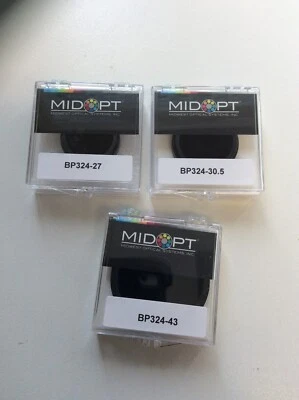 BP324-27 30.5 BP324-35.5 BP324-46 MIDWEST OPTICAL MIDOPT NEAR-UV BANDPASS FILTER - Image 1 of 4