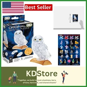 Unique Interlocking 3D Crystal Owl Puzzle - Perfect Gift for Puzzle Lovers - Picture 1 of 8