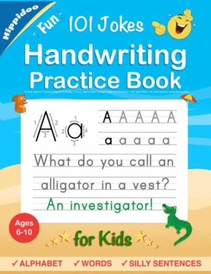 Handwriting Practice Book for Kids Ages 6-8: Printing workbook for Grades 1, 2  - Image 1 of 4