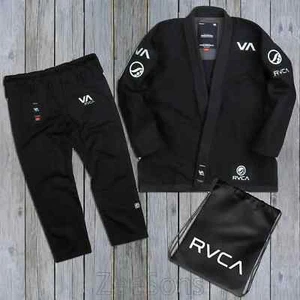 Shoyoroll BJJ Gi RVCA V2 Kimono 450 GSM Jiu-Jitsu Uniforme Nero + Borsa Omaggio - Foto 1 di 7