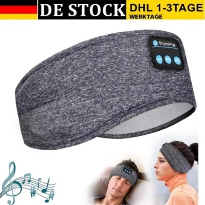 Bluetooth Stirnband Kopfhörer – Schlafmusik Headset für Sport, Yoga & Reisen - Bild 1 von 4