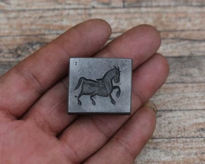 Cast Iron Horse Silversmith Jewelry Pendant Charms Making Mold Die Stamp Seal - Picture 1 of 6