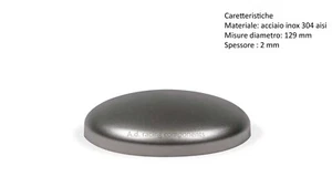 Fondo Tappo di chiusura in acciaio inox aisi 304 per tubi da 129 x 2 mm scarico - Imagen 1 de 1