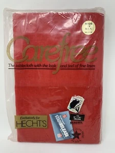 NEU BARDWIL Carefree TISCHDECKE ROT 60”x102” länglich, Fleckenschutz - Bild 1 von 2
