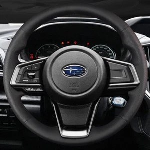 Hágalo usted mismo Cubierta de volante de automóvil personalizada antideslizante de cuero genuino para Subaru Forester - Imagen 1 de 6
