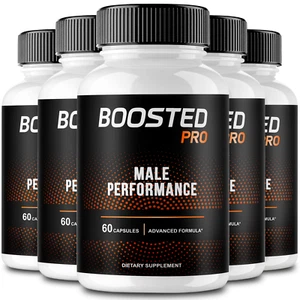 (5 Pack) Boosted Pro Male Capsules, BoostedPro Men Energy Support (300 Capsules) - Picture 1 of 3