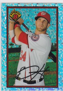 Tarjeta de béisbol Bryce Harper Bowman INSERTO REFRACTOR DIAMANTE ¡NACIONALES DE WASHINGTON! - Imagen 1 de 2