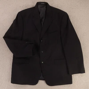 Twill Jacket L Blue 100% Wool Worsted Blazer Sport Coat Brandini 44R - Picture 1 of 16