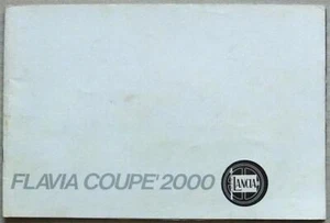 LANCIA FLAVIA COUPE 2000 Car Sales Brochure 1969 #8799354 - Picture 1 of 5