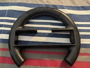 Black Ubisoft Steering Wheel For Wii And Wii U Mario Kart Black Gamepad - Bild 1 von 1