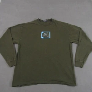 Quiksilver T-Shirt Herren L Large Grün 90s Center Chest Logo Y2K Skate Boy - Bild 1 von 16