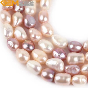 Natural Baroque Freshwater Pearl Beads Jewelry Making 15" 10-12x12-14mm Potato - Picture 1 of 22