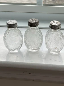 Lot Of 3 Vintage BAYER ASPIRAN BOTTLE WITH ORIGINAL TIN CAPS - Picture 1 of 6