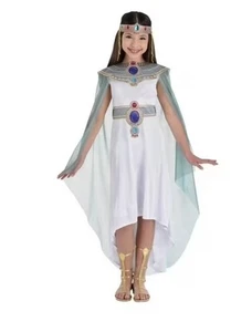 NEU KINDER MÄDCHEN CLEOPATRA KINDER MITTEL 8/10 KOSTÜM VERKLEIDEN VORGEBEN - Bild 1 von 1