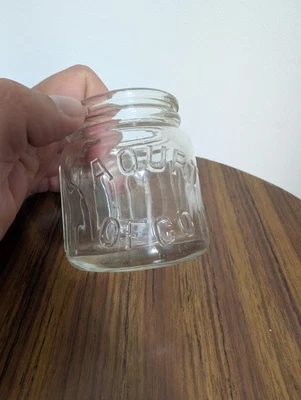 pot de yaourt ofco ancien en verre, verrerie VB - Photo 1/4