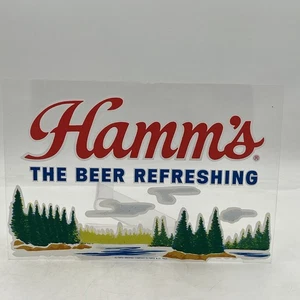 Vintage Hamm's Bier Bär Bar Schild Das Bier erfrischend klar Kunststoff selten 12,5" x 8,5 - Bild 1 von 13