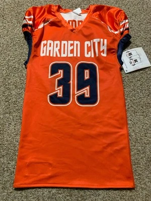 Alleson Athletic Garden City 双面橄榄球球衣 #39 尺寸 L 全新 汤普森 — 第 1/3 张图片