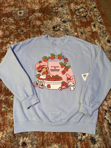 Neu mit Etikett Bioworld My Melody by Sanrio Strawberry Shortcake Pullover Sweatshirt Größe S - Bild 1 von 12